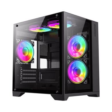 Игровой ПК FORSAGE Infinity Mini Black Tower / AMD Ryzen 5 5500 (6 (12) ядер по 3.6 - 4.2 GHz) / 8 GB DDR4 / 480 GB SSD / nVidia GeForce GTX 1660, 6 GB GDDR5, 192-bit