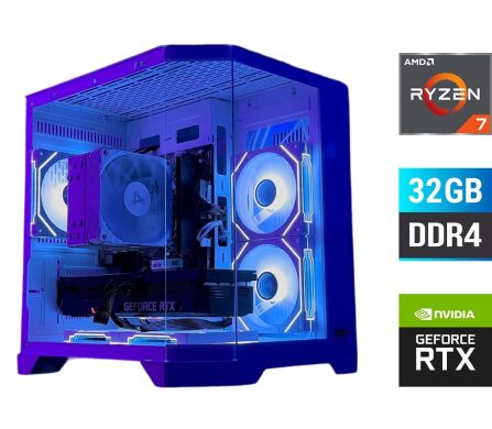 Игровой ПК Tower / AMD Ryzen 7 5700X (8 (16) ядер по 3.4 - 4.6 GHz) / 32 GB DDR4 / 500 GB SSD + 1000 GB HDD / nVidia GeForce RTX 2070 Super, 8 GB GDDR6, 256-bit + Кабель питания Игровой ПК Tower / AMD Ryzen 7 5700X (8 (16) ядер по 3.4 - 4.6 GHz) / 32 GB DDR4 / 500 GB SSD + 1000 GB HDD / nVidia GeForce RTX 2070 Super, 8 GB GDDR6, 256-bit + Кабель питания