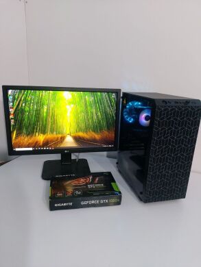 Комплект ПК: GTL 2625B6 Tower / Intel Xeon E3-1230 v2 (аналог i7-3770) (4 (8) ядра по 3.3 - 3.7 GHz) / 16 GB DDR3 / 512 GB SSD + 500 GB HDD / nVidia GeForce GTX 1050 Ti, 4 GB GDDR5, 128-bit / 350W + Монитор LG 24MB37PM-B / 24" (1920x1080) IPS + Кабели