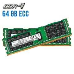 Комплект: Серверная оперативная память Samsung / 64 GB (2x32 GB) / 2Rx4 PC4-2400T / DDR4 ECC / 2400 MHz