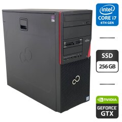 Компьютер Fujitsu Esprimo P956 E90 Tower / Intel Core i7-6700 (4 (8) ядра по 3.4 - 4.0 GHz) / 16 GB DDR4 / 240 GB SSD / nVidia GeForce GTX 1050, 2 GB GDDR5, 128-bit / DVD-ROM