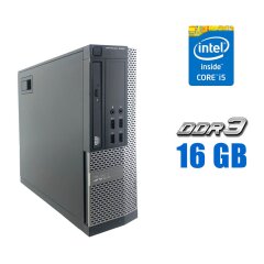Компьютер Dell OptiPlex 9020 SFF / Intel Core i5-4570 (4 ядра по 3.2 - 3.6 GHz) / 16 GB DDR3 / 250 GB HDD / Intel HD Graphics 4600 / DVD-ROM