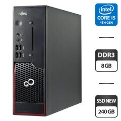 Комп'ютер Fujitsu Esprimo C720 SFF / Intel Core i5-4570 (4 ядра по 3.2 - 3.6 GHz) / 8 GB DDR3 / 240 GB SSD NEW / Intel HD Graphics 4600 / DVI