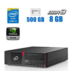 Комп'ютер Fujitsu Esprimo E700 E90+ SFF / Intel Core i5-2400 (4 ядра по 3.1 - 3.4 GHz) / 8 GB DDR3 / 500 GB HDD / nVidia NVS 315, 1 GB GDDR3, 64-bit