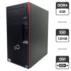 Компьютер Fujitsu Esprimo P557 E85 Tower / Intel Pentium G4400 (2 ядра по 3.3 GHz) / 8 GB DDR4 / 120 GB SSD / Intel HD Graphics 510