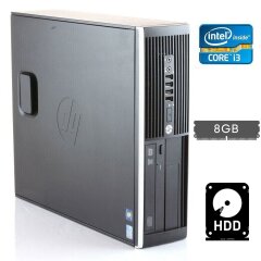 Комп'ютер HP Compaq Elite 8300 SFF / Intel Core i3-3220 (2 (4) ядра по 3.3 GHz) / 8 GB DDR3 / 500 GB HDD / Intel HD Graphics 2500 / DVD-ROM / USB 3.0 / DisplayPort