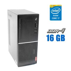 Компьютер Lenovo V520-15IKL Tower / Intel Core i3-7100 (2 (4) ядра по 3.9 GHz) / 16 GB DDR4 / 128 GB SSD / Intel HD Graphics 630 / VGA