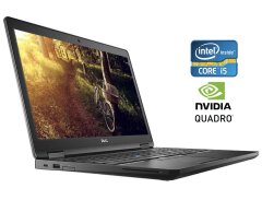 Мобільна робоча станція Dell Precision 3520 / 15.6" (1920x1080) TN / Intel Core i5-7440HQ (4 ядра по 2.8 - 3.8 GHz) / 16 GB DDR4 / 512 GB SSD / nVidia Quadro M620, 2 GB GDDR5, 128-bit / WebCam / Win 10 Pro