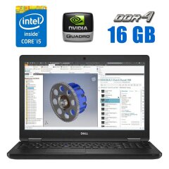 Мобільна робоча станція Dell Precision 3530 / 15.6" (1920x1080) IPS / Intel Core i5-8400H (4 (8) ядра по 2.5 - 4.2 GHz) / 16 GB DDR4 / 250 GB SSD / nVidia Quadro P600, 4 GB GDDR5, 128-bit / WebCam