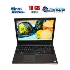 Мобильная рабочая станция Dell Precision 7540 / 15.6" (1920x1080) IPS / Intel Xeon E-2276M (6 (12) ядер по 2.8 - 4.7 GHz) / 16 GB DDR4 / 256 GB SSD / nVidia Quadro T1000, 4 GB GDDR5, 128-bit / WebCam