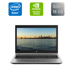 Мобильная рабочая станция HP zBook 15 G5 / 15.6" (1920x1080) IPS / Intel Xeon E-2176M (6 (12) ядер по 2.7 - 4.4 GHz) / 16 GB DDR4 / 512 GB SSD / nVidia Quadro P2000, 4 GB GDDR5, 128-bit / TouchID / WebCam