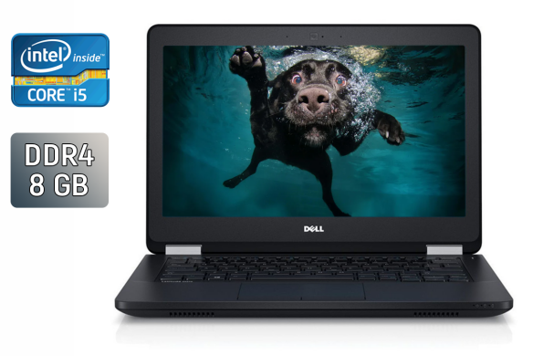 Нетбук Dell Latitude E5270 / 12.5" (1366x768) TN / Intel Core i5-6200U (2 (4) ядра по 2.3 - 2.8 GHz) / 8 GB DDR4 / 240 GB SSD / Intel HD Graphics 520 / WebCam / Windows 10