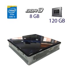 Неттоп Zotac ZBox ID83 Mini PC Black USFF / Intel Core i3-3120M (2 (4) ядра по 2.5 GHz) / 8 GB DDR3 / 120 GB SSD / Wi-Fi / USB 3.0 / HDMI