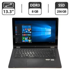 Ноутбук-трансформер Б-класс Lenovo IdeaPad Yoga 13 20175 / 13.3" (1600x900) IPS / Intel Core i7-3517U (2 (4) ядра по 1.9 - 3.0 GHz) / 8 GB DDR3 / 256 GB SSD / Intel HD Graphics 4000 / WebCam