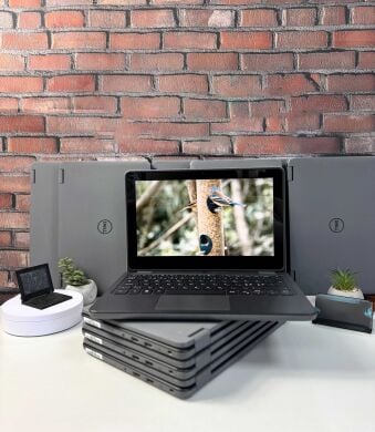 Ноутбук-трансформер Dell Latitude 3120 2-in-1 / 11.6" (1366x768) IPS Touch / Intel Pentium Silver N6000 (4 ядра по 1.1 - 3.3 GHz) / 4 GB DDR4 / 120 GB SSD / Intel UHD Graphics / WebCam / Windows 11