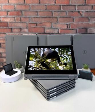 Ноутбук-трансформер Dell Latitude 3120 2-in-1 / 11.6" (1366x768) IPS Touch / Intel Pentium Silver N6000 (4 ядра по 1.1 - 3.3 GHz) / 4 GB DDR4 / 120 GB SSD / Intel UHD Graphics / WebCam / Windows 11