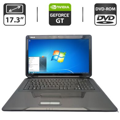 Ноутбук Asus X70I / 17.3" (1600x900) TN / Intel Pentium T4300 (2 ядра по 2.1 GHz) / 4 GB DDR2 / 500 GB HDD / nVidia GeForce GT 220M, 1 GB GDDR2, 128-bit / WebCam / DVD-ROM Ноутбук Asus X70I / 17.3" (1600x900) TN / Intel Pentium T4300 (2 ядра по 2.1 GHz) / 4 GB DDR2 / 500 GB HDD / nVidia GeForce GT 220M, 1 GB GDDR2, 128-bit / WebCam / DVD-ROM