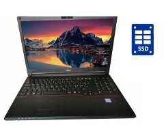 Ноутбук Б-класс Fujitsu LifeBook E556 / 15.6" (1920x1080) IPS / Intel Core i3-6100U (2 (4) ядра по 2.3 GHz) / 8 GB DDR4 / 240 GB SSD / Intel HD Graphics 520 / WebCam / Win 10 Pro