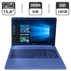 Ноутбук Б-класс HP 255 G7 / 15.6" (1366x768) TN / AMD Ryzen 3 3200U (2 (4) ядра по 2.6 - 3.5 GHz) / 8 GB DDR4 / 128 GB SSD / AMD Radeon Vega 3 Graphics / WebCam / DVD-ROM