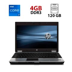 Ноутбук Б-клас HP EliteBook 8440p / 14" (1366x768) TN / Intel Core i7-620M (2 (4) ядра по 2.7 - 3.3 GHz) / 4 GB DDR3 / 120 GB SSD / Intel HD Graphics
