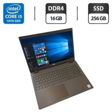 Ноутбук Dell Latitude 3510 / 15.6" (1920x1080) IPS / Intel Core i5-10210U (4 (8) ядра по 1.6 - 4.2 GHz) / 16 GB DDR4 / 256 GB SSD / Intel UHD Graphics / WebCam Ноутбук Dell Latitude 3510 / 15.6" (1920x1080) IPS / Intel Core i5-10210U (4 (8) ядра по 1.6 - 4.2 GHz) / 16 GB DDR4 / 256 GB SSD / Intel UHD Graphics / WebCam