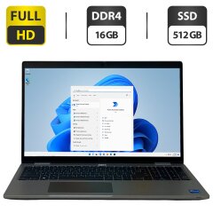 Ноутбук Dell Latitude 5530 / 15.6" (1920x1080) IPS / Intel Core i5-1235U (10 (12) ядер по 1.3 - 4.4 GHz) / 16 GB DDR4 / 512 GB SSD / Intel Iris Xe Graphics / WebCam / LTE / Windows 11 Pro