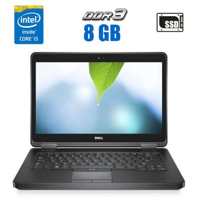 Ноутбук Dell Latitude E5440 / 14" (1366x768) TN / Intel Core i5-4300U (2 (4) ядра по 1.9 - 2.9 GHz) / 8 GB DDR3 / 128 GB SSD / Intel HD Graphics 4400 / WebCam