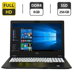 Ноутбук Fujitsu Lifebook U757 / 15.6" (1920x1080) IPS / Intel Core i5-6200U (2 (4) ядра по 2.3 - 2.8 GHz) / 8 GB DDR4 / 256 GB SSD / Intel HD Graphics 520 / WebCam / 3G / Windows 10 Pro