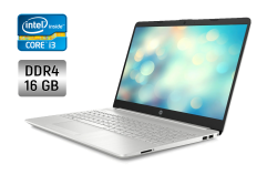 Ноутбук HP 15-dw / 15.6" (1920x1080) IPS Touch / Intel Core i3-1005G1 (2 (4) ядра по 1.2 - 3.4 GHz) / 16 GB DDR4 / 256 GB SSD /  Intel UHD Graphics / WebCam + Бездротова мишка
