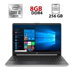 Ноутбук HP 15-dy1731ms / 15.6" (1366x768) TN Touch / Intel Core i3-1005G1 (2 (4) ядра по 1.2 - 3.4 GHz) / 8 GB DDR4 / 256 GB SSD / Intel UHD Graphics / WebCam / HDMI