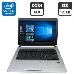 Ноутбук HP ProBook 440 G4 / 14" (1366x768) TN / Intel Core i7-6500U (2 (4) ядра по 2.5 - 3.1 GHz) / 8 GB DDR4 / 120 GB SSD / Intel HD Graphics 520 / WebCam