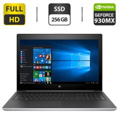 Ноутбук HP ProBook 450 G5 / 15.6" (1920x1080) IPS / Intel Core i5-8250U (4 (8) ядра по 1.6 - 3.4 GHz) / 8 GB DDR4 / 256 GB SSD / nVidia GeForce 930MX, 2 GB GDDR3, 64-bit / WebCam / HDMI