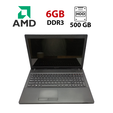 Ноутбук Lenovo G500 / 15.6" (1366x768) TN / AMD E1-2100 (2 ядра по 1 GHz) / 6 GB DDR3 / 500 GB HDD / AMD Radeon HD 8210 / WebCam / HDMI