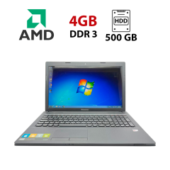 Ноутбук Lenovo G505 / 15.6" (1366x768) TN / AMD E2-3000M (2 ядра по 1.8 - 2.4 GHz) / 4 GB DDR3 / 500 GB HDD / AMD Radeon HD 8200 / WebCam