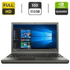 Ноутбук Lenovo ThinkPad W540 / 15.6" (1920x1080) TN / Intel Core i7-4800MQ (4 (8) ядра по 2.7 - 3.7 GHz) / 16 GB DDR3 / 512 GB SSD / nVidia Quadro K1100M, 2 GB GDDR5, 128-bit / WebCam