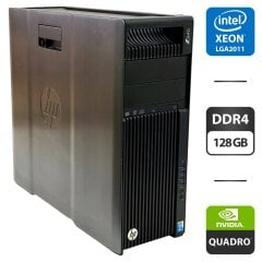 Рабочая станция HP Z640 Workstation Tower / Intel Xeon E5-2680 v4 (14 (28) ядер по 2.4 - 3.3 GHz) / 128 GB DDR4 / 256 GB SSD + 1000 GB HDD / nVidia Quadro K2200, 4 GB GDDR5, 128-bit / DVD-ROM / 925W