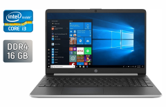 Ультрабук Б-класс HP Pavilion 15-dy1062nr / 15.6" (1600x900) TN / Intel Core i3-1005G1 (2 (4) ядра по 1.2 - 3.4 GHz) / 16 GB DDR4 / 256 GB SSD / Intel UHD Graphics / WebCam / HDMI