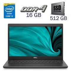 Ультрабук Dell Latitude 3420 / 14" (1366x768) TN / Intel Core i5-1135G7 (4 (8) ядра по 2.4 - 4.2 GHz) / 16 GB DDR4 / 512 GB SSD / Intel Iris Xe Graphics / WebCam + Бездротова мишка