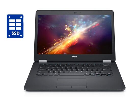 Ультрабук Dell Latitude E5470 / 14" (1920x1080) IPS / Intel Core i3-6100U (2 (4) ядра по 2.3 GHz) / 8 GB DDR4 / 128 GB SSD / Intel HD Graphics 530 / WebCam / Windows 10 Pro