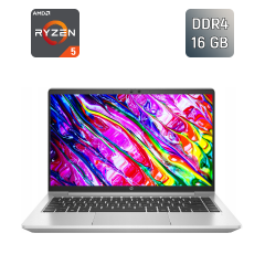 Ультрабук HP ProBook 445 G8 / 14" (1920x1080) IPS / AMD Ryzen 5 5600U (6 (12) ядер по 2.3 - 4.2 GHz) / 16 GB DDR4 / 256 GB SSD / AMD Radeon Vega 7 Graphics / WebCam / Fingerprint