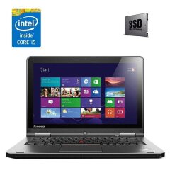 Ультрабук Lenovo Thinkpad S1 Yoga 12 / 12.5" (1366x768) TN Touch / Intel Core i5-4200U (2 (4) ядра по 1.6 - 2.6 GHz) / 4 GB DDR3 / 240 GB SSD NEW / Intel HD Graphics 4400 / WebCam