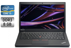 Ультрабук Lenovo ThinkPad T450s / 14" (1600x900) TN / Intel Core i5-5300U (2 (4) ядра по 2.3 - 2.9 GHz) / 8 GB DDR3 / 240 GB SSD / Intel HD Graphics 5500 / WebCam / Fingerprint / Windows 10