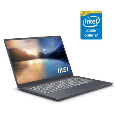 Ультрабук MSI Prestige 15 A11SB-469CA / 15.6" (1920x1080) IPS / Intel Core i7-1185G7 (4 (8) ядра по 3.0 - 4.8 GHz) / 16 GB DDR4 / 480 GB SSD / Intel Iris Xe Graphics / WebCam + Бездротова мишка Ультрабук MSI Prestige 15 A11SB-469CA / 15.6" (1920x1080) IPS / Intel Core i7-1185G7 (4 (8) ядра по 3.0 - 4.8 GHz) / 16 GB DDR4 / 480 GB SSD / Intel Iris Xe Graphics / WebCam + Бездротова мишка