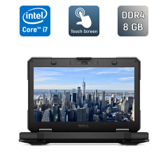 Захищений ноутбук Dell Latitude 14 Rugged 5414 / 14" (1920x1080) IPS Touch / Intel Core i7-6600U (2 (4) ядра по 2.6 - 3.4 GHz) / 8 GB DDR4 / 240 GB SSD / Intel HD Graphics 520 / Fingerprint / WebCam / Windows 10