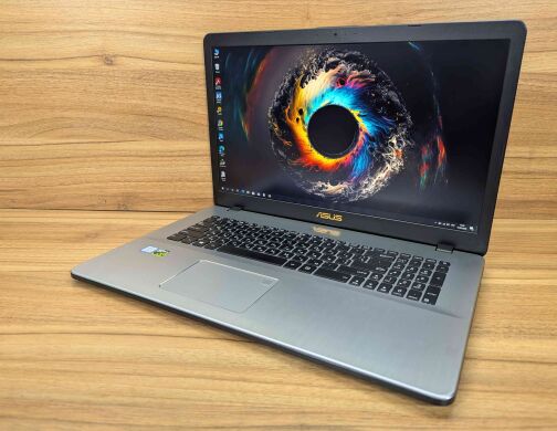 Игровой ноутбук Asus VivoBook X705FD / 17.3" (1920x1080) IPS / Intel Core i7-8565U (4 (8) ядра по 1.8 - 4.6 GHz) / 16 GB DDR4 / 256 GB SSD + 1000 GB HDD / nVidia GeForce GTX 1050, 4 GB GDDR5, 128-bit / WebCam / TouchID / Windows 10