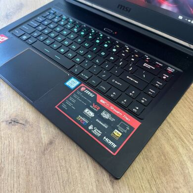 copy_Ігровий ноутбук MSI GS65 8RF Stealth Thin / 15.6" (1920x1080) IPS / Intel Core i7-8750H (6 (12) ядра по 2.2 - 4.1 GHz) / 16 GB DDR4 / 512 GB SSD M.2 / nVidia GeForce GTX 1070 Max-Q, 8 GB GDDR5, 256-bit / WebCam