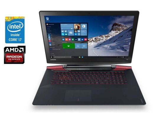 Ігровий ноутбук Lenovo IdeaPad Y700-14ISK / 14" (1920x1080) IPS / Intel Core i7-6700HQ (4 (8) ядра по 2.6 - 3.5 GHz) / 16 GB DDR4 / 256 GB SSD / AMD Radeon R9 M375, 4 GB DDR3, 128-bit / WebCam / Win 10 Home