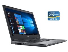 Ноутбук Б-класс Dell Precision 7530 / 15.6" (1920x1080) IPS / Intel Core i5-8300H (4 (8) ядра по 2.3 - 4.0 GHz) / 8 GB DDR4 / 256 GB SSD / Intel UHD Graphics 630