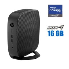 Неттоп HP t740 Thin Client USFF / AMD Ryzen V1756B (4 (8) ядра по 3.25 - 3.6 GHz) (аналог i7-7700T) / 16 GB DDR4 / 512 GB SSD M.2 / AMD Radeon Pro WX 3100, 4 GB GDDR5, 128-bit / Win 10 Pro