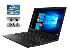 Ноутбук Б-клас Lenovo ThinkPad E580 / 15.6" (1920x1080) TN / Intel Core i5-7200U (2 (4) ядра по 2.5 - 3.1 GHz) / 16 GB DDR4 / 256 GB SSD / Intel HD Graphics 620 / WebCam + Мишка